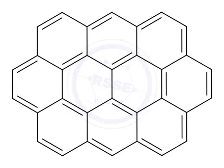 Chemical structure of Ovalene
