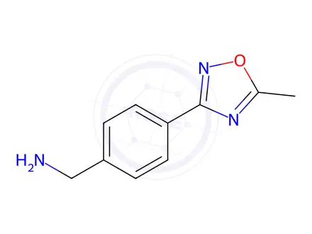 Chemical structure of (4-(5-Methyl-1,2,4-oxadiazol-3-yl)phenyl)methanamine