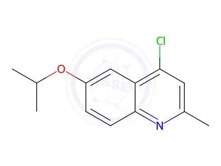 Chemical structure of 4-Chloro-2-methyl-6-(propan-2-yloxy)quinoline