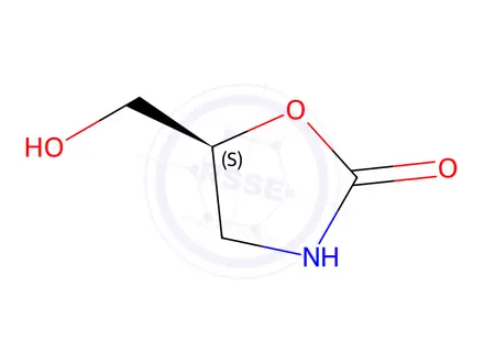 Chemical structure of (S)-5-(Hydroxymethyl)oxazolidin-2-one