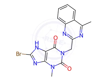 Chemical structure of Linagliptin Impurity 48