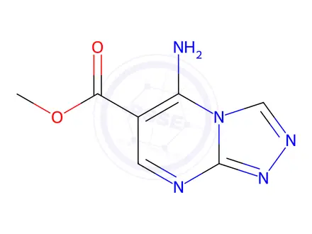 Chemical structure of 5-Amino-[1,2,4]triazolo[4,3-a]pyrimidine-6-carboxylic acid methyl ester