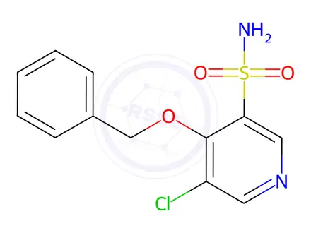 Chemical structure of 4-(Benzyloxy)-5-chloropyridine-3-sulfonamide