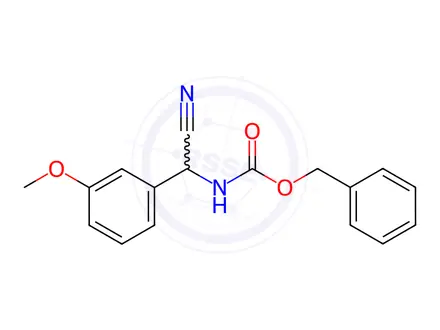 Chemical structure of Benzyl N-[Cyano(3-methoxyphenyl)methyl]carbamate