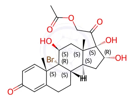 Chemical structure of Budesonide Impurity 56