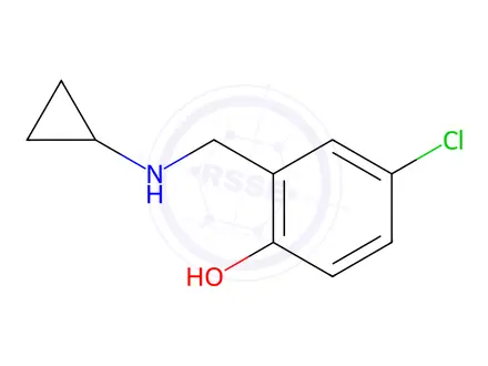 Chemical structure of 4-Chloro-2-((cyclopropylamino)methyl)phenol