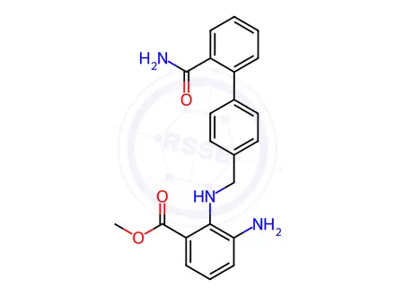 Chemical structure of Azilsartan