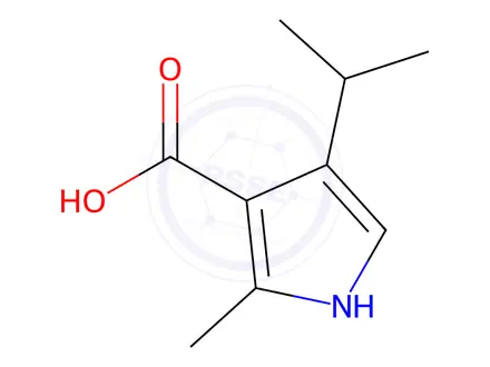 Chemical structure of Pyrrole-3-carboxylic acid, 4-isopropyl-2-methyl-(6CI)