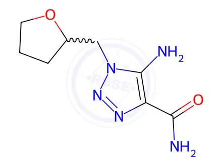 Chemical structure of 5-Amino-1-(tetrahydro-2-furanylmethyl)-1H-1,2,3-triazole-4-carboxamide