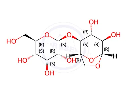 Chemical structure of [1'-13C]cellobiosan