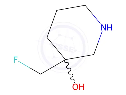 Chemical structure of 3-(fluoromethyl)piperidin-3-ol