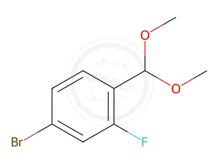 Chemical structure of 4-Bromo-1-(dimethoxymethyl)-2-fluorobenzene