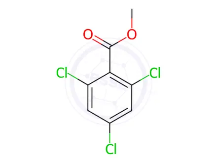 Chemical structure of 2,4,6-Trichloro Methyl Ester Benzoic Aci