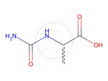 Chemical structure of Carbamoyl-DL-Ala-OH