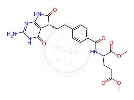 Chemical structure of Pemetrexed