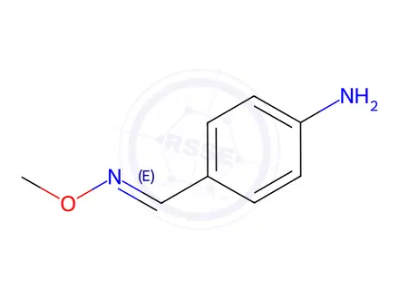 Chemical structure of Benzaldehyde, 4-amino-, O-methyloxime, (E)-(9CI)