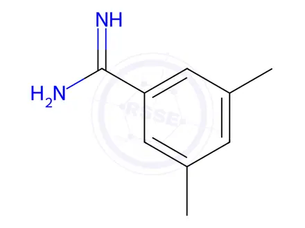 Chemical structure of 3,5-Dimethylbenzamidine Hydrochloride