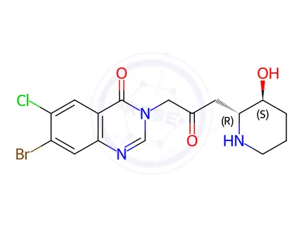 Chemical structure of Halofuginone Impurity 9