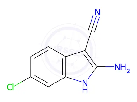 Chemical structure of 2-Amino-6-chloro-1h-indole-3-carbonitrile