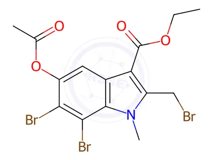 Chemical structure of Abidol Impurity 33