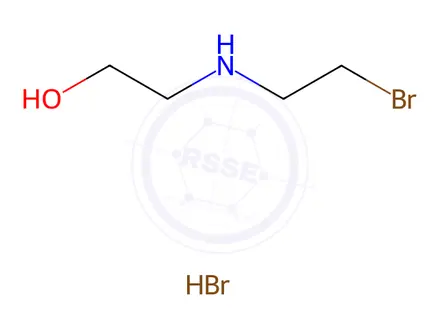 Chemical structure of Ethanol, 2-[(2-bromoethyl)amino]-, hydrobromide (1:1)