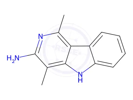 Chemical structure of 1,4-Dimethyl-5H-pyrido[4,3-b]indol-3-amine