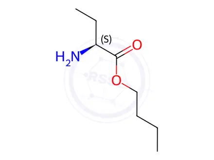 Chemical structure of Butanoic acid, 2-amino-, butyl ester, (2S)- (9CI)