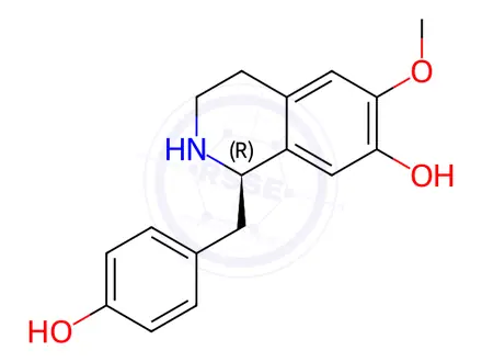 Chemical structure of Coclaurine Impurity 1 ((+)-Coclaurine)