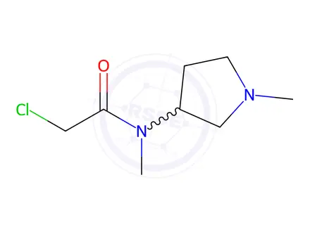 Chemical structure of 2-Chloro-N-methyl-N-(1-methylpyrrolidin-3-yl)acetamide