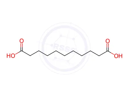 Chemical structure of Azelaic Acid Impurity 10 (Undecanedioic Acid)
