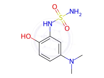 Chemical structure of Sulfamide, [5-(dimethylamino)-2-hydroxyphenyl]-(9CI)