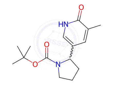 Chemical structure of tert-Butyl 2-(6-hydroxy-5-methylpyridin-3-yl)pyrrolidine-1-carboxylate