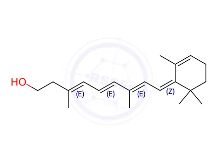 Chemical structure of Vitamin A Impurity 3 (retro-Vitamin A) (Vitamin A EP Impurity C)
