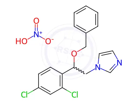 Chemical structure of Miconazole EP Impurity H (Nitrate Salt)