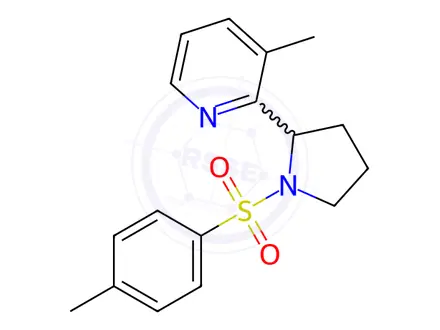 Chemical structure of 3-Methyl-2-(1-tosylpyrrolidin-2-yl)pyridine
