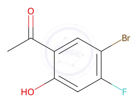 Chemical structure of 1-(5-Bromo-4-fluoro-2-hydroxyphenyl)ethanone