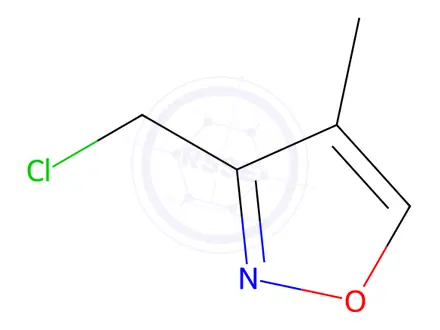 Chemical structure of Isoxazole, 3-(chloromethyl)-4-methyl-