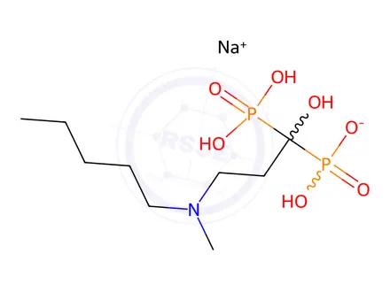 Chemical structure of Ibandronate sodium