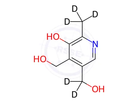 Chemical structure of Pyridoxine-d5
