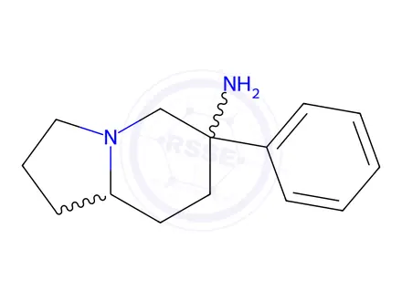 Chemical structure of 6-Phenyloctahydroindolizin-6-amine