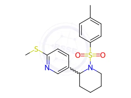 Chemical structure of 2-(Methylthio)-5-(1-tosylpiperidin-2-yl)pyridine