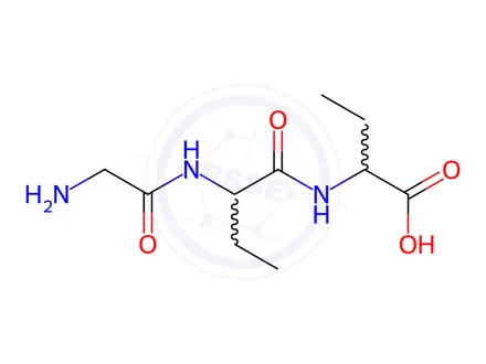 Chemical structure of Butanoic acid, 2-[[2-[(aminoacetyl)amino]-1-oxobutyl]amino]-(9CI)