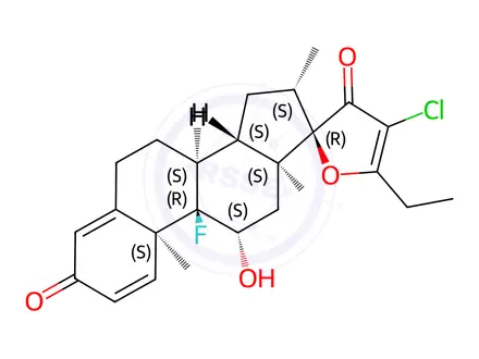 Chemical structure of Clobetasol Propionate EP Impurity J