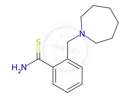 Chemical structure of 2-(Azepan-1-ylmethyl)benzothioamide