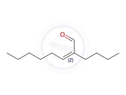 Chemical structure of 2-Octenal, 2-butyl-, (Z)-