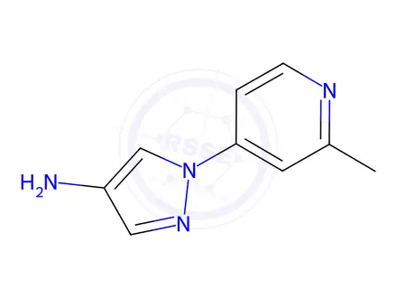 Chemical structure of 1-(2-Methylpyridin-4-yl)-1H-pyrazol-4-amine