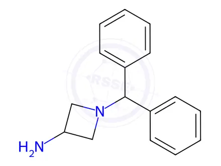 Chemical structure of 1-Benzhydrylazetidin-3-amine dihydrochloride