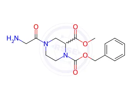 Chemical structure of 1-Benzyl 2-methyl 4-(2-aminoacetyl)piperazine-1,2-dicarboxylate
