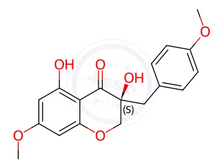 Chemical structure of 7-O-Methyleucomol