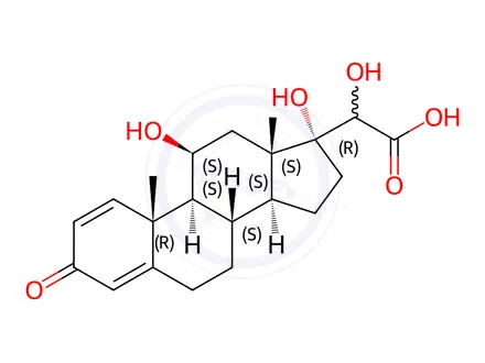 Chemical structure of Prednisolone Impurity 101